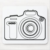 Schwarzweißkamera Mousepad (Vorne)