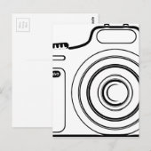 Schwarzweißkamera Postkarte (Vorne/Hinten)