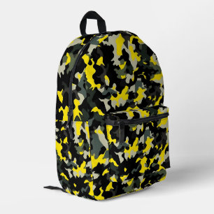 Schwarzweißkampfmuster Bedruckter Rucksack