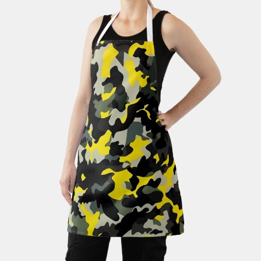 Schwarzweißkampfmuster Schürze (InSitu)