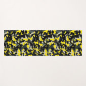 Schwarzweißkampfmuster Yogamatte (Vorderseite (Horizontal))