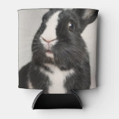 Schwarzweißkaninchen Dosenkühler (Vorderseite)