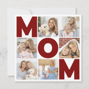 Schwarzweißkarte 6 für die Mama FotoCollage