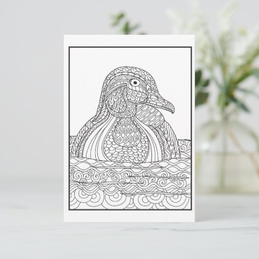 Schwarzweißkarte Dankeskarte (Stehend Vorderseite)