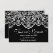 Schwarzweißkarte mit marokkanischem Empfang Begleitkarte (Vorne/Hinten)