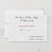Schwarzweißkarten RSVP Karte (Rückseite)