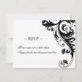Schwarzweißkarten RSVP Karte (Vorderseite)