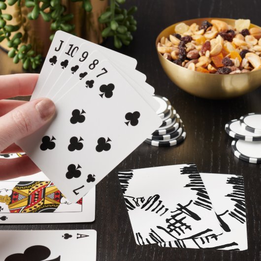 Schwarzweißkarten Spielkarten (In Situ)