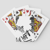 Schwarzweißkarten Spielkarten (Rückseite)