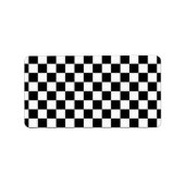 Schwarzweißkarton Adressaufkleber (Vorne)