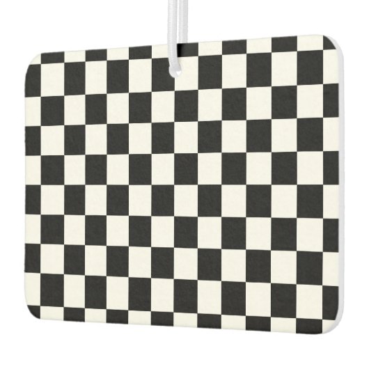 Schwarzweißkarton Autolufterfrischer (Links)