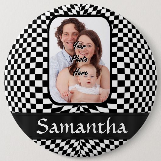 Schwarzweißkarton Button (Vorderseite)