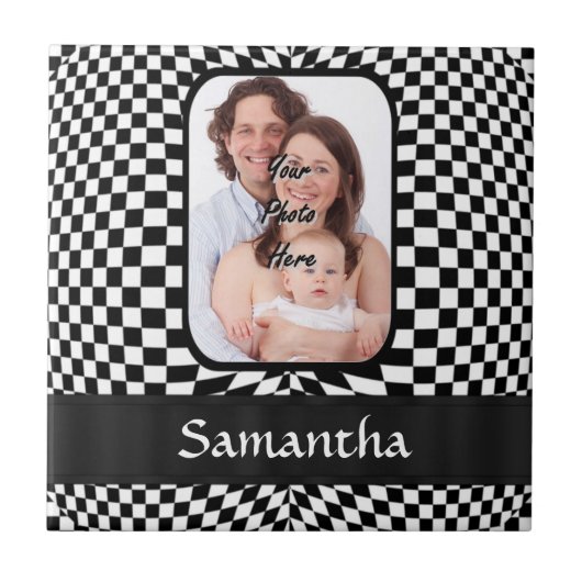 Schwarzweißkarton Fliese (Vorderseite)