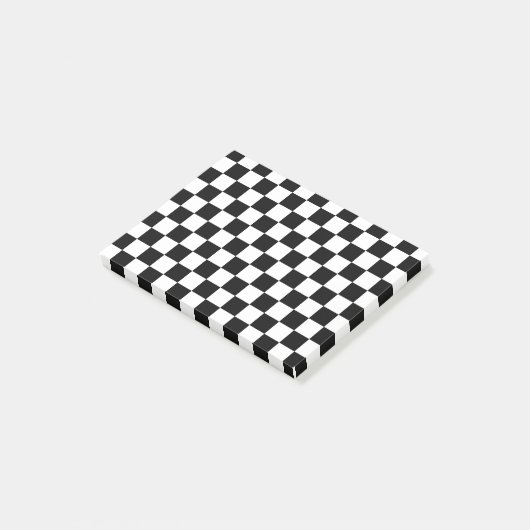 Schwarzweißkarton Post-it Klebezettel (angewinkelt)