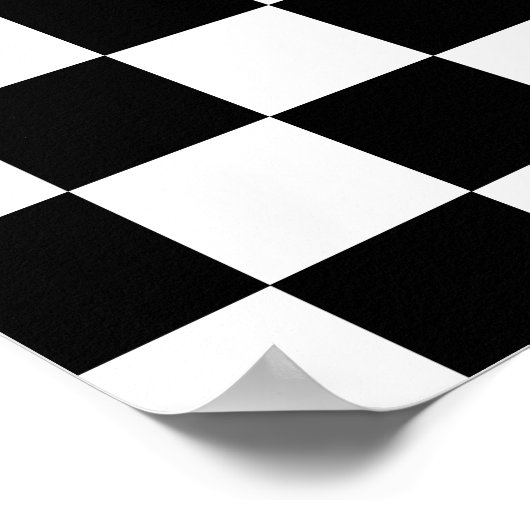 Schwarzweißkarton Poster (Ecke)