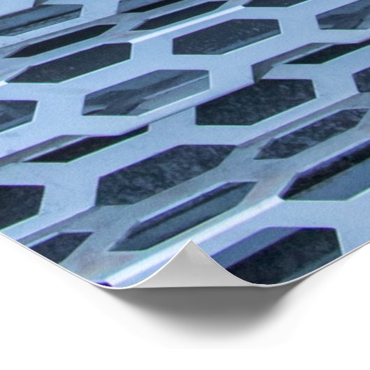 Schwarzweißkarton Poster (Ecke)