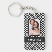 Schwarzweißkarton Schlüsselanhänger (Vorderseite)