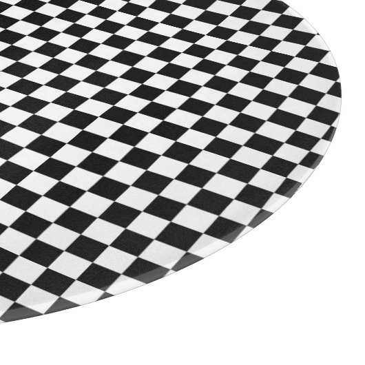 Schwarzweißkarton Schneidebrett (Ecke)