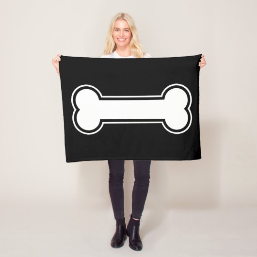 Schwarzweißkartoon Fleecedecke (Beispiel)