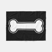 Schwarzweißkartoon Fleecedecke (Vorderseite (Horizontal))