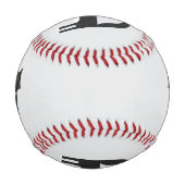Schwarzweißkatze Baseball (Vorderseite)