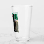 Schwarzweißkatze Glas (Links)
