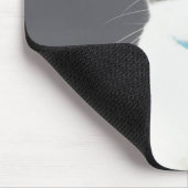 Schwarzweißkatze Mousepad (Ecke)