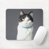 Schwarzweißkatze Mousepad (Mit Mouse)