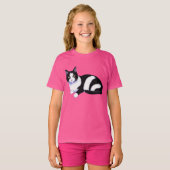 Schwarzweißkatze T-Shirt (Vorne ganz)