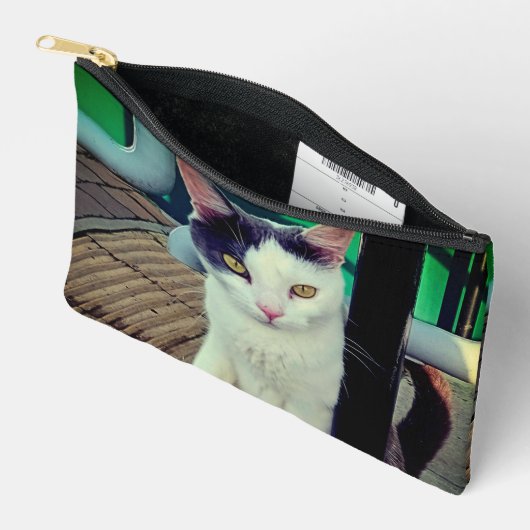 Schwarzweißkatze Zubehörtasche (Offen)