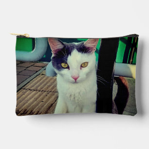 Schwarzweißkatze Zubehörtasche