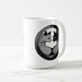 Schwarzweißkatzen Kaffeetasse (VorderseiteRechts)