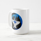 Schwarzweißkatzen Kaffeetasse (Vorderseite Links)