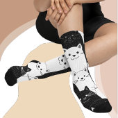 Schwarzweißkatzen Socken