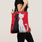 Schwarzweißkatzen Tasche (Von Nahem)