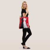 Schwarzweißkatzen Tasche (Am Model)