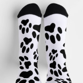 Schwarzweißkatzenpasten drucken socken (Oben)