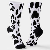 Schwarzweißkatzenpasten drucken socken (Gewinkelt)