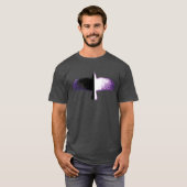 Schwarzweißkeile, Lila T-Shirt (Vorne ganz)