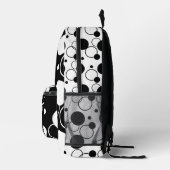 Schwarzweißkreis Bedruckter Rucksack (Rechts)