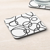 Schwarzweißkreise Untersetzer (Linke Seite)