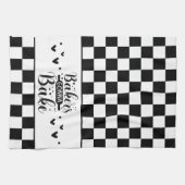 Schwarzweißkuchen Geschirrtuch (Horizontal)