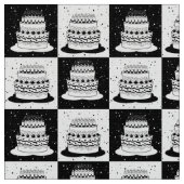 Schwarzweißkuchen Stoff (Nahaufnahme)