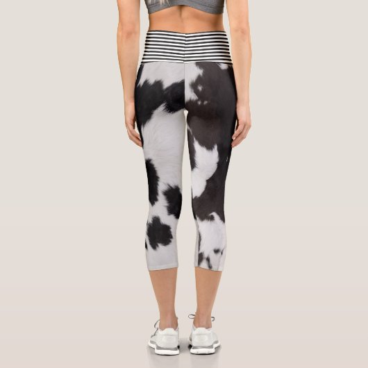 Schwarzweißkugel Capri Leggings (Rückseite)