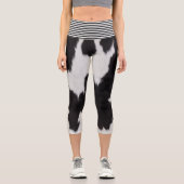 Schwarzweißkugel Capri Leggings (Vorderseite)