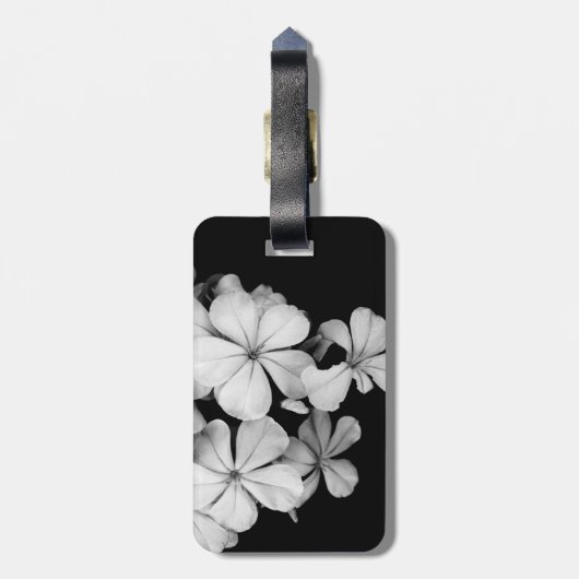 Schwarzweißkugel Gepäckanhänger (Rückseite vertikal)