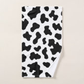 Schwarzweißkuhausdruck Badhandtuch Set (Handtuch)