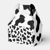 Schwarzweißkuhausdruck Geschenkschachtel (Rückseite)