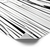 Schwarzweißkunst eines Hundes | AI Art Poster (Ecke)