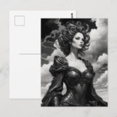 Schwarzweißkunst Postkarte (Vorne/Hinten)